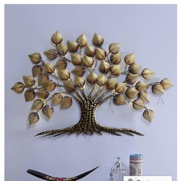 Golden tree wall decor - Picture 2 of 4